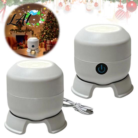 Indoor Rotating Light Christmas Projector Light Dynamic Projection Lamp with Holiday Lighting Snowflake Reindeer Snowman Pattern for Ceiling