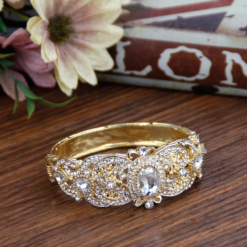 Марокканский браслет, женский браслет из кристаллов, африканские национальные свадебные украшения, свадебный подарок