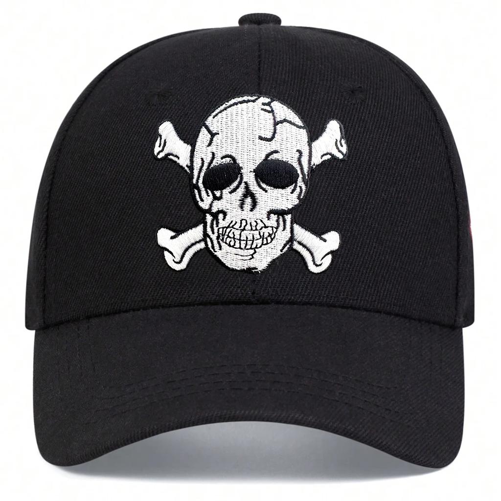 Unisex Skeleton Embroidery Baseball Caps Spring Autumn Outdoor Sunscreen Hat Adjustable Casual Trucker Hats