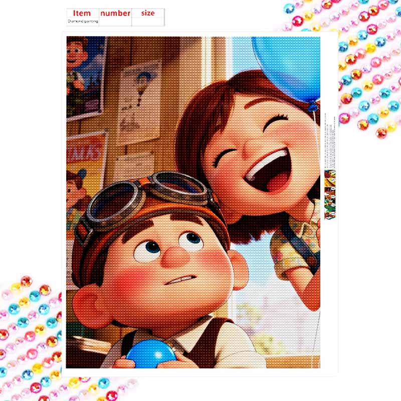 Disney Diamond Painting Kit Up Movie Diamond Hand Embroidery 5D DIY Diamond Art Home Decor Creative Handicrafts Gift For Bedroom Wall Art