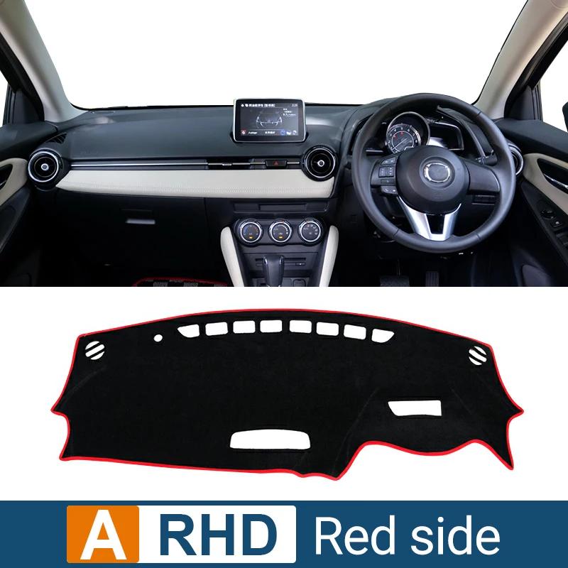 Для Mazda 2 DJ DL 2015 2016 2017 2018 2019 2020 2021 2022 2023 крышка приборной панели автомобиля, защитный коврик от солнца, анти-УФ-излучения