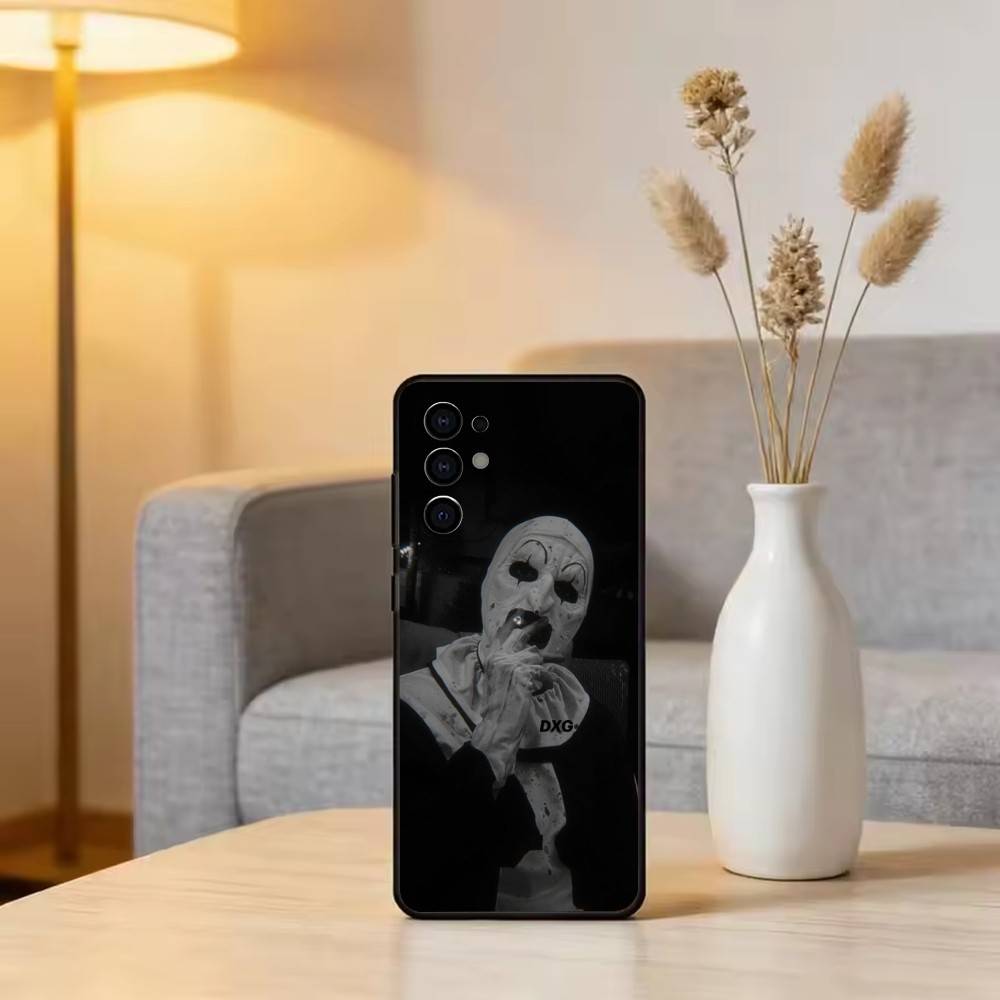 Чехол для телефона T-Terrifier H-Horror C-Clown для Samsung S25, S24, S21, S22, S23, S30, Ultra, S20, Plus, Fe, Мягкий силиконовый черный чехол