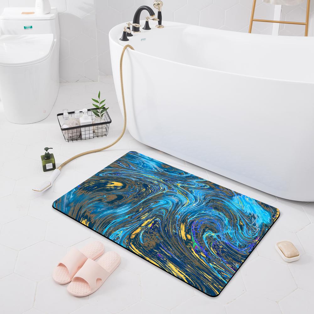 Non-slip Absorbent Mat Entry Door Mat Bathroom Shower Carpet Home Bathroom Bedroom Floor Kitchen Carpet