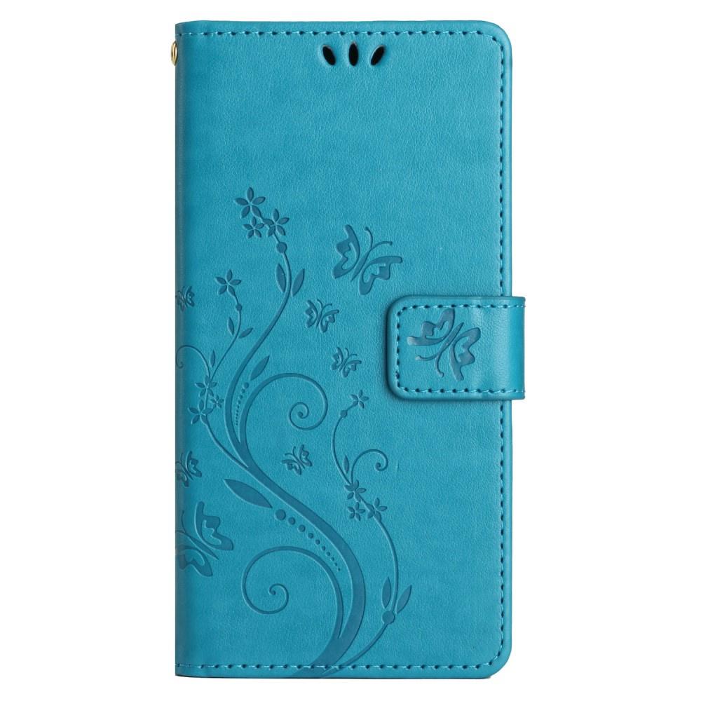 Flip case for Xiaomi Redmi Note 13 Pro+, Butterfly, blue