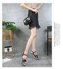 190 Series 14.5cm Heel 4.5cm Platform  Sexy Thin Heel Waterproof  Sandals Transparent Crystal Shoes Wedding Red LFD