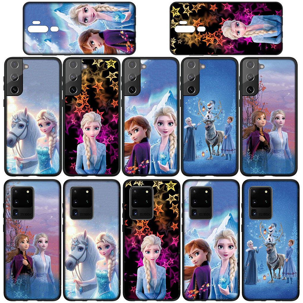 Для Samsung Galaxy S25 S24 S23 S22 Ultra FE Plus A17 A37 A57 A56 A55 A06 A16 A15 A36 A26 A35 A05 A25 A54 A34 Чехол для телефона Прекрасная Эльза Анна Олаф