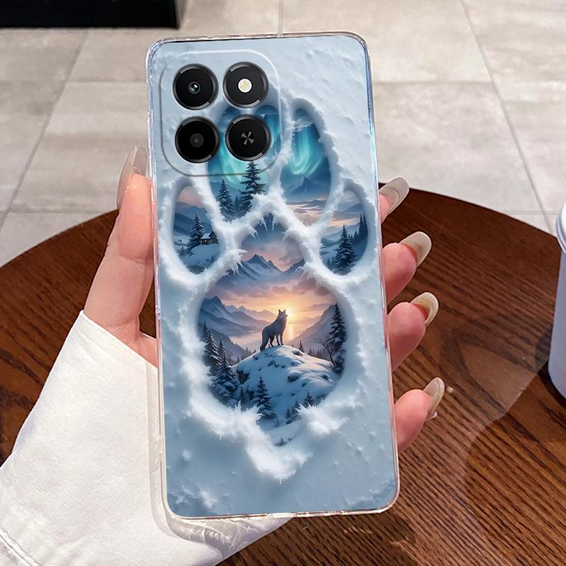 Чехол для Honor X6c NIC-LX2 Прозрачный Роскошный Милый Заяц Смешной Мягкий Силиконовый ТПУ Чехол для Телефона Honor X6c Задняя Крышка NIC-LX1 NIC-LX3