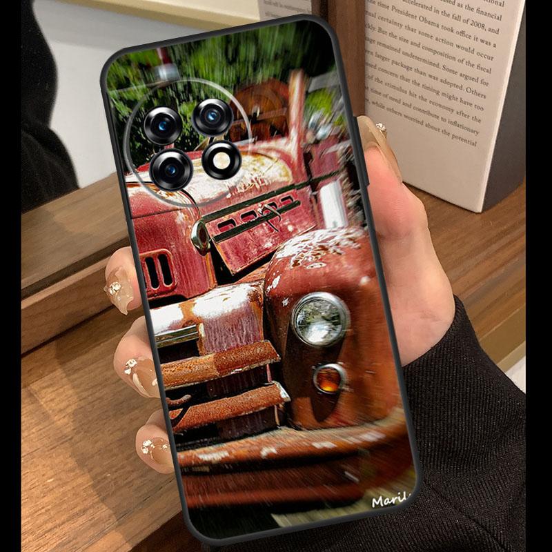 Old Retro Tractors Car Case For OnePlus 13T 10T 15R 10R 12R 13R 13 12 11 9 10 Pro Nord CE 5 2 3 4 Lite N20 N30 Cover