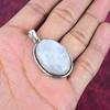 Ювелирные изделия из радужного лунного камня, подвеска из стерлингового серебра 925 пробы, красивая ювелирная подвеска ручной работы
