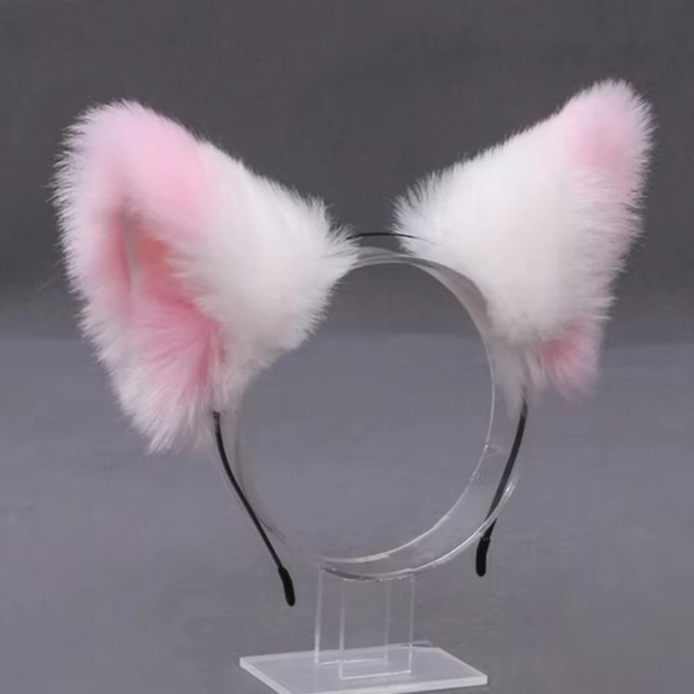 Lolita Plush Hair Band Anime Furry Cosplay Headwear Fashion Cat Ears Headband Girls