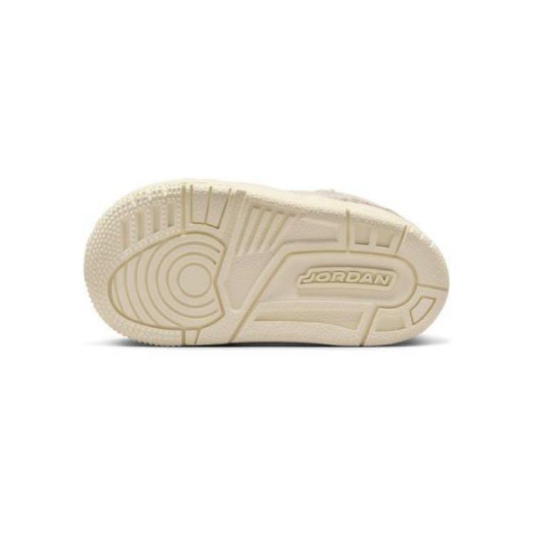 Air Jordan Spizike Low TD Молочно-кокосовые детские кроссовки Кремовые Парусина Университетский красный FQ3952-100