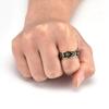 [ZAKAKA] ring men's stainless ring fashion accessories present (17, golden)