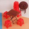 1/12 Кукольный домик Симуляция Стол Стулья Модель Набор Кукольный домик Мини Мебель Декорация Кукольный дом Аксессуары Игрушка для ролевых игр