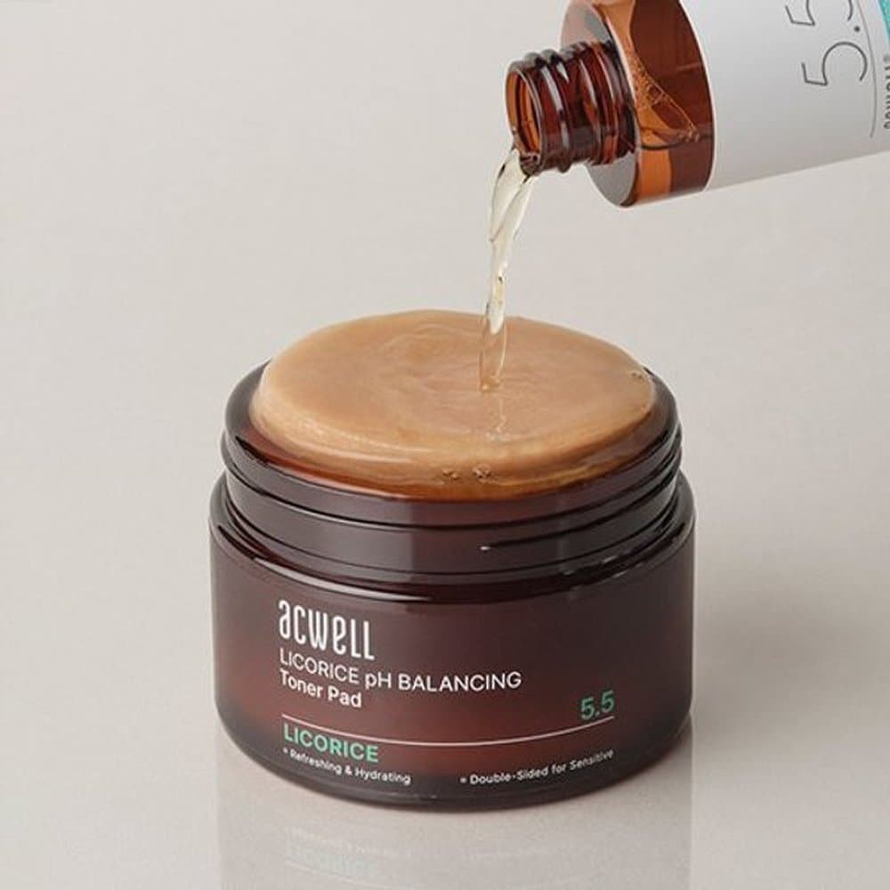 ACWELL Licorice Water PH Balancing Toner Pads 70 Sheets