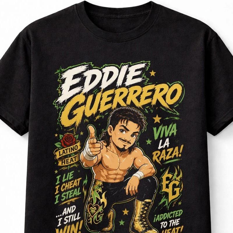 Eddie Guerrero Wrestling Latino Heat Graphic Unisex TShirt