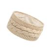 Soft & Cozy Ribbed Fleece Knit Elastic Headbands Warm Ear Warmer for Women with Classic Bowknot Design