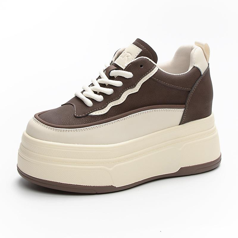 Кеды 2026 осень новый стиль спортивные и повседневные универсальные на толстой подошве 'бисквит' женская обувь тренд