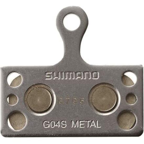 SHIMANO G04S Металлическая тормозная колодка дискового тормоза, один размер, металлик,