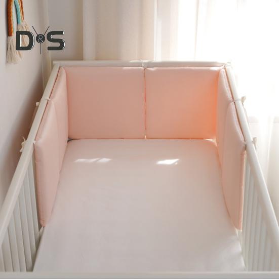 6 шт. противоударный дышащий мягкий чехол для детской кроватки, бампер для детской кроватки, регулируемая моющаяся мягкая подкладка для боковин