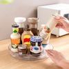 Clear Spice Rack Lazy Susan Turntable Multi-layer 360-Degree Rotatable Seasoning Rack Kitchen Countertop Organizer