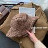 Thickened Lamb Stylish Wool Winter Bucket Hat For Women Cozy And Warm Ear Protection