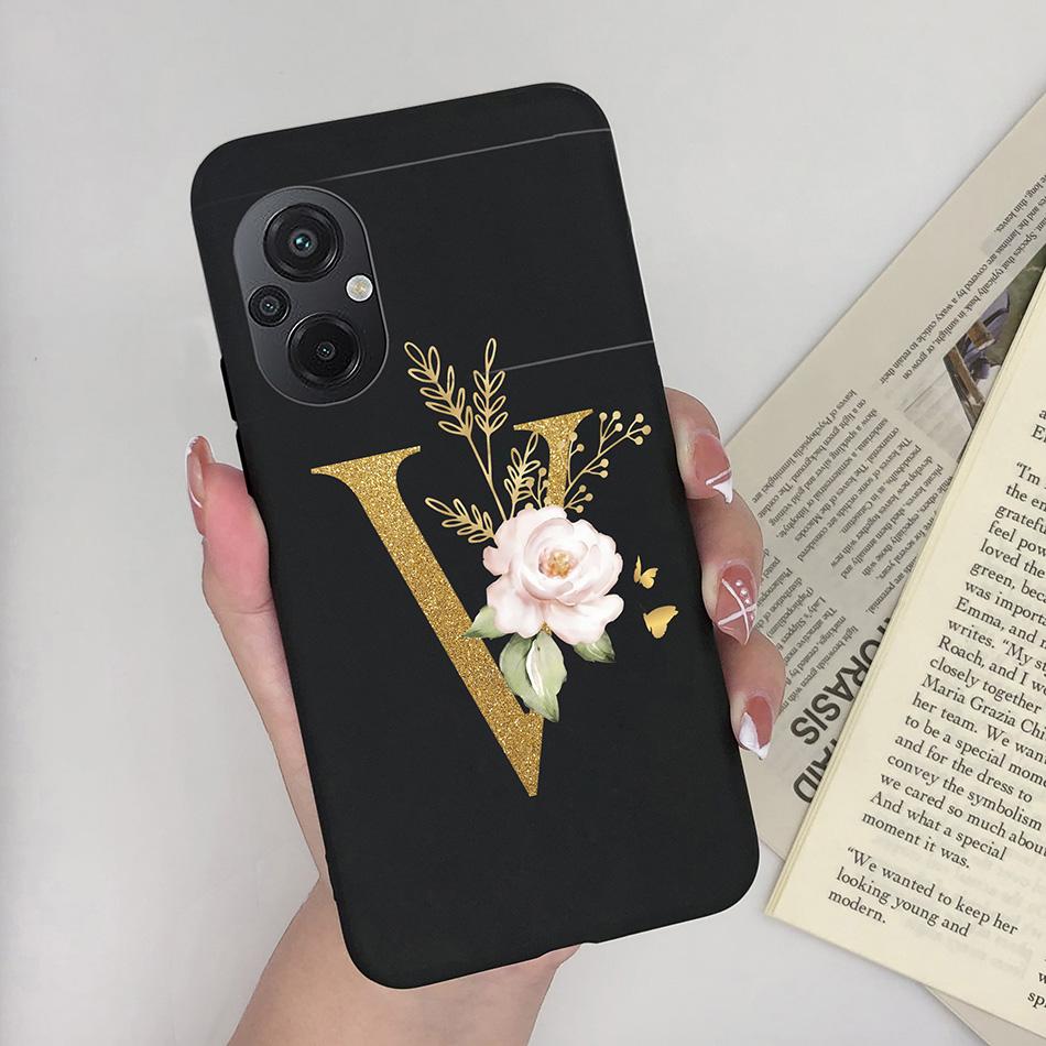Для Xiaomi POCO M5 Чехол Роскошный Модный Силиконовый Мягкий ТПУ Задняя Панель Защитная Оболочка Телефона Для Xioami POCO M5 4G Милый Чехол с Буквами Сумки
