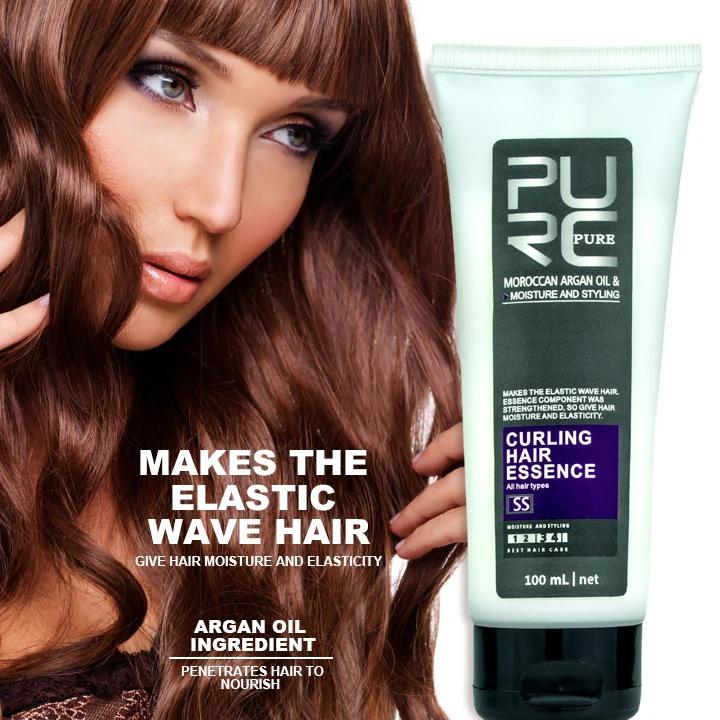 PURC Morocco Argan Oil Curl Enhancers Make Hair Moisture And Styling And Elastic Wave Hair 100ml Hair Styling Products Hair Care