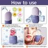 Silicone Face Ice Grid, Ice Ice Cube Mold Ice Roller Facial Massage Silicone Ice Grid Wet Compress Cooling