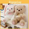 Plush Adorable Goodnight Bear And Sweetheart Rabbit Soft Toy Gift For Cuddling