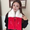 Autumn and Winter New New Scarf Women's Red Scarf To Keep Warm and Thicken the Atmosphere New Year's Day Christmas Gift