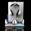 DZ504 Многофункциональная охлаждающая подставка для PS5/PS5 Slim Держатель для гарнитуры Полка для хранения дисков