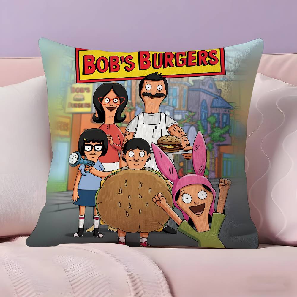 Аниме Наволочка Bobs Burgers Наволочка Ультрамягкая Ткань, приятная к коже Облачный комфорт и Потайная молния