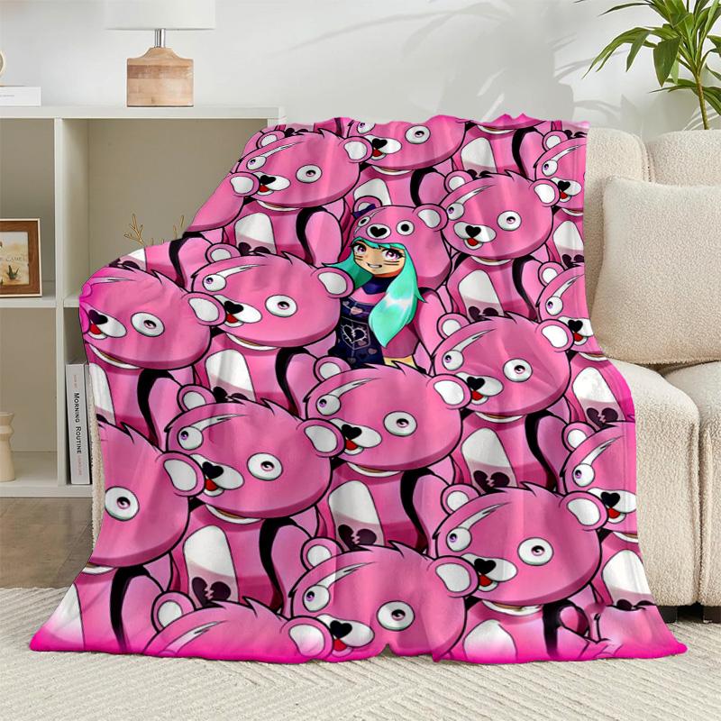 1PC Game Marshmello Dance Flannel Blanket Gift, Suitable for Both Men And Women, Soft Ideal for Beds And Sofa, Birthday Or Christmas Gift