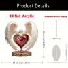 Bohemian Style Angel Of Love Acrylic Desktop Ornament Perfect Valentine'S Day Gift For Family & Friends, Desktop Ornament