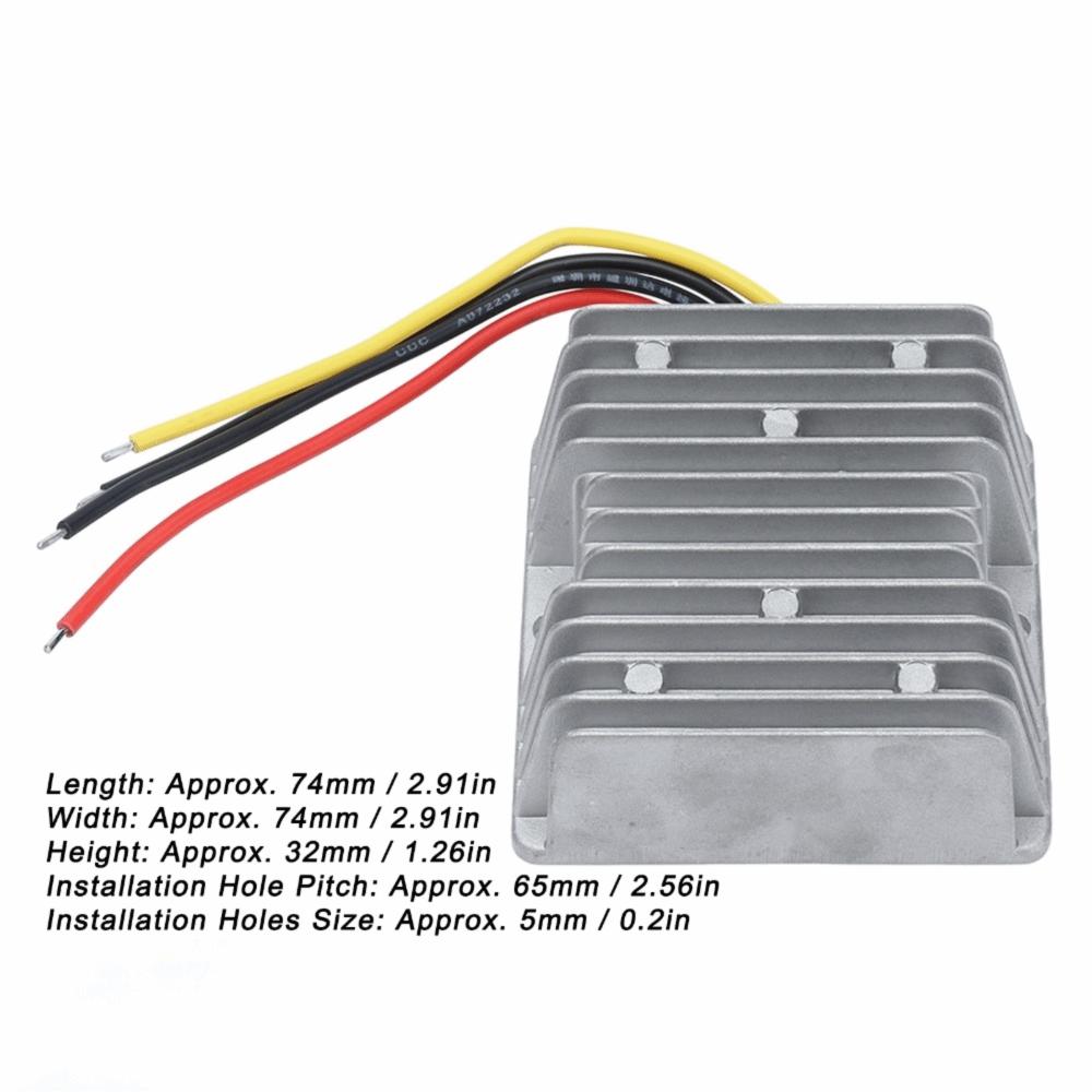 IP67 24V To 13.8V DC Converter 10A 138W Stable Output Voltage Regulator Power Converter Golf Cart