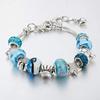 Pandora bracelet adjustable circumference maximum 25CM minimum 18CM alloy crystal beads sea star