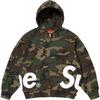 Supreme Толстовка с капюшоном на молнии с большим логотипом SUP-SS25-060