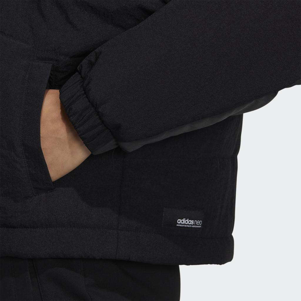 Adidas Neo Sports Warm Hooded Cotton Jacket Winter Women Jacket Black GP5494