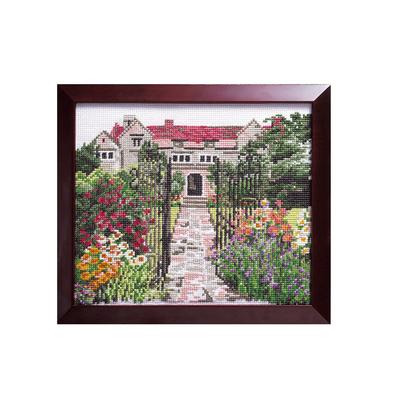 Olympus Cross Stitch Embroidery Landscape English 884 Kit, Series, Garden, White,
