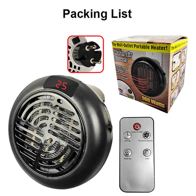 Winter Electric Heater 900W Fast Heating Household Wall Handy Heating Stove Radiator Mini Hands Warmer Machine Can Remote Control