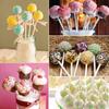 100Pcs 8/10/12/15Cm White Pp Solid Core Lollipop Sticks For Chocolate Candy Sticks Cake Pop Sticks Diy Baking Accessories