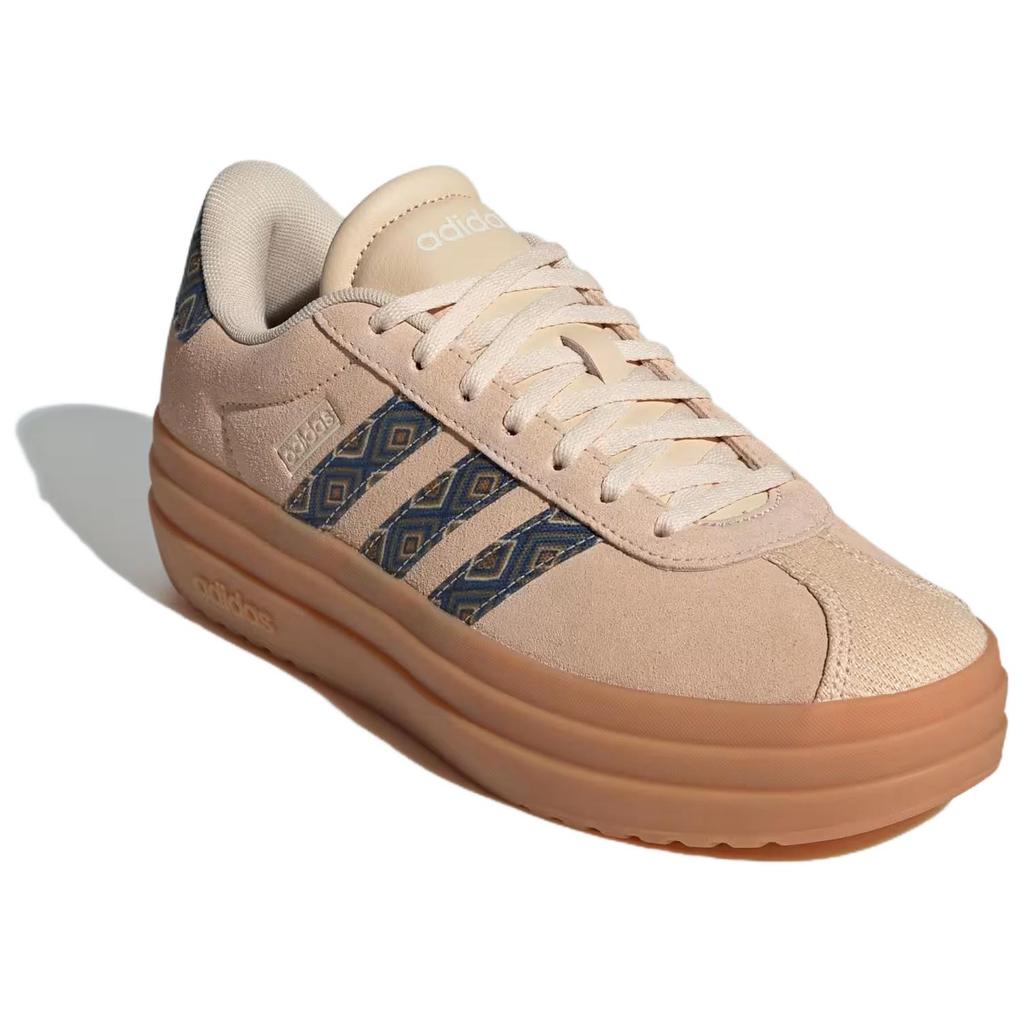 Adidas Vl Court Soft Comfortable Non-Slip Durable Low-Top Skate Shoes Women Sneakers Brown IH7510
