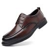Luxury Brand Oxford Shoes Men's Brown Business Formal Lace Up Designer Casual Shoes High-quality Leather Classic Wedding Shoes
