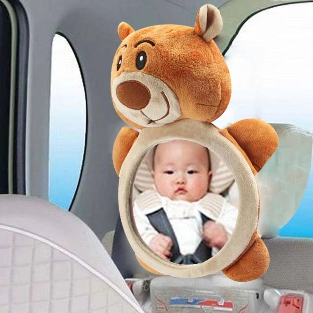 Soft Baby Rear Facing Mirrors Cute Seat Headrest Rearview Mirror Observation