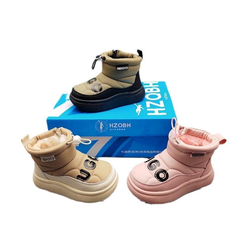 Новые детские зимние ботинки теплые короткие из хлопка