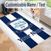Custom Text Printed Rug Preston North End Non Slip Floor Carpet For Home Room Decor