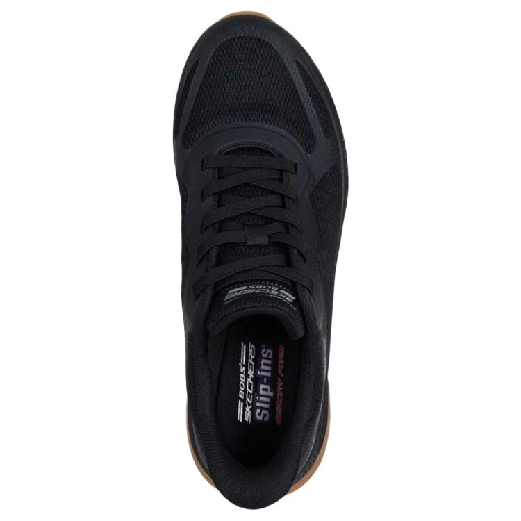 Skechers Bobs Squad 4 Модные Удобные Универсальные Трендовые Амортизирующие Низкие Кроссовки для Бега Мужские кроссовки Черный 118423-BBK