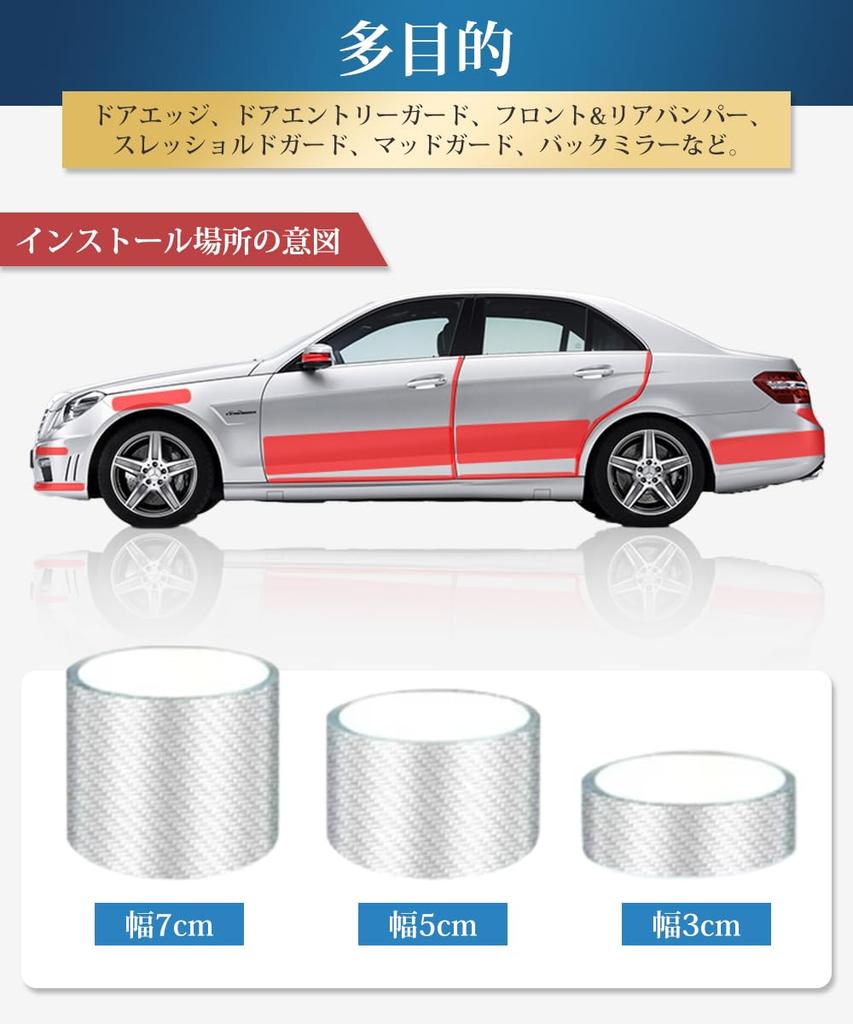 Защитная виниловая лента из углеродного волокна LIKENNY для автомобилей, для защиты порогов дверей автомобиля, бампера,