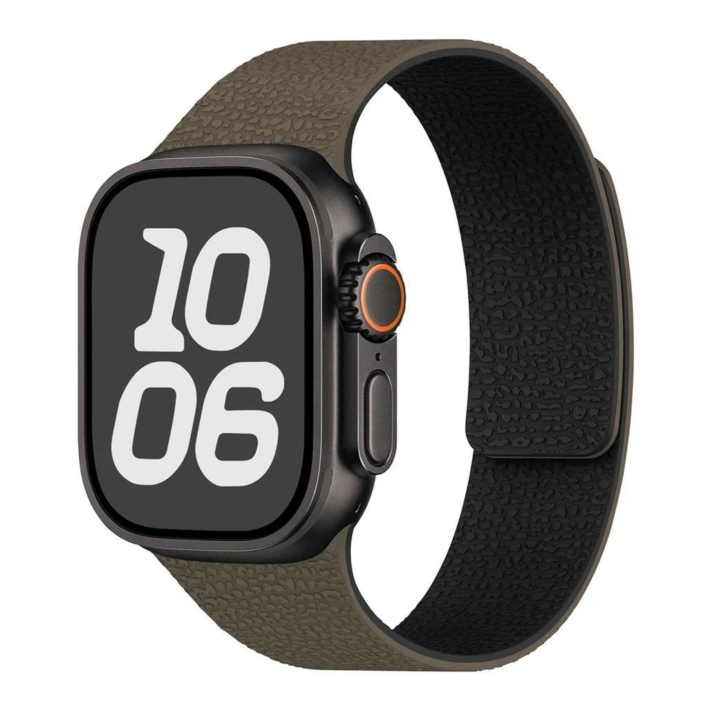 Новый силиконовый магнитный ремешок для Apple Watch ultra2 49мм 45мм 42 40мм 46мм 38/41мм спортивный браслет серии 10 9-8-7-6-5-4-3-SE ремешок