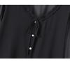 Женская шифоновая блузка большого размера с длинными рукавами-колоколами – Стильный свободный топ для весны